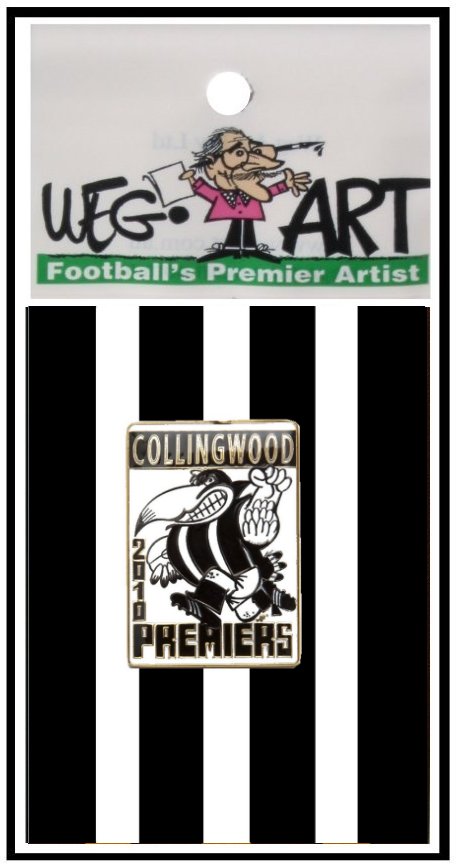 2010 Collingwood Prem Pin FREE POST IN AUSTRALIA